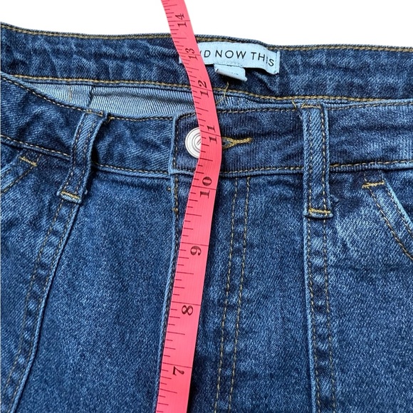 And Now This dark Wash Straight Wise Leg Cargo Utility Jeans 28 - Picture 6 of 8